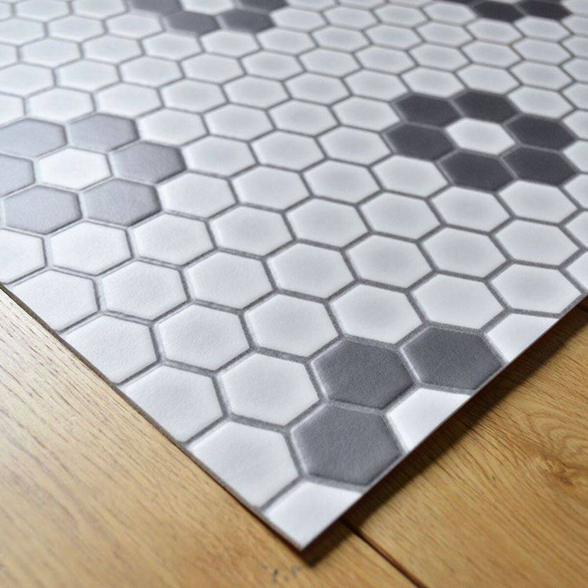 Floor Mat - Honeycomb Mosaic (Charcoal Gray) Floor Mat - Honeycomb Mosaic (Charcoal Gray)
