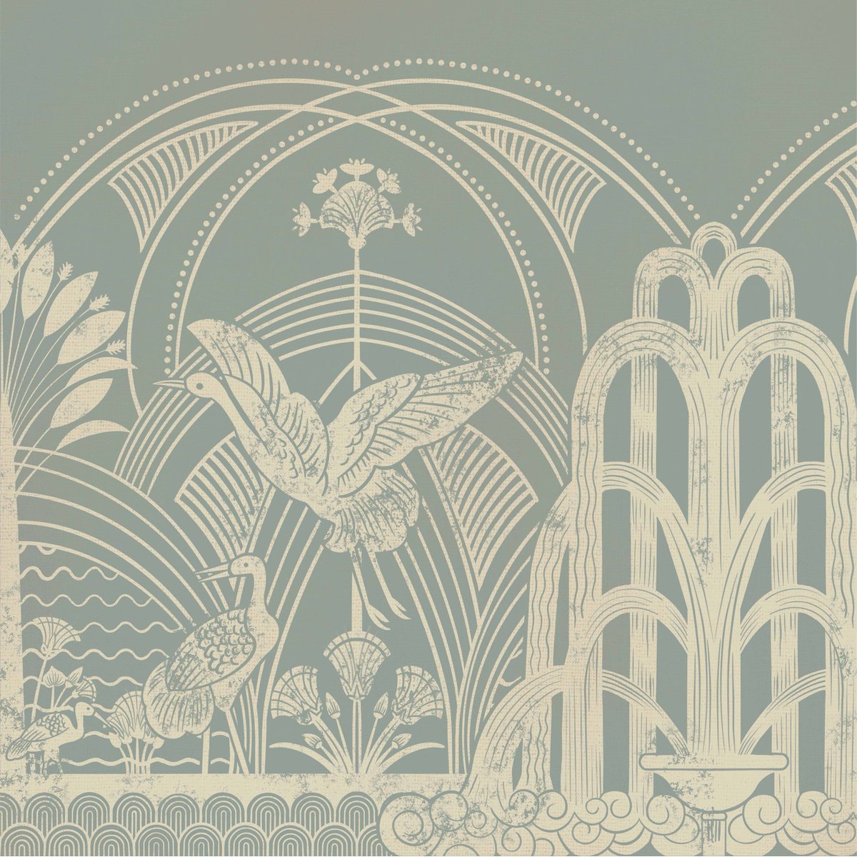 Honpo | Garden of the Crane | HO-0052 Honpo | Garden of the Crane | HO-0052