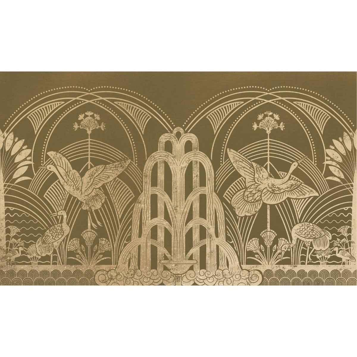 Honpo | Garden of the Crane, Gold | HO-0053 Honpo | Garden of the Crane, Gold | HO-0053