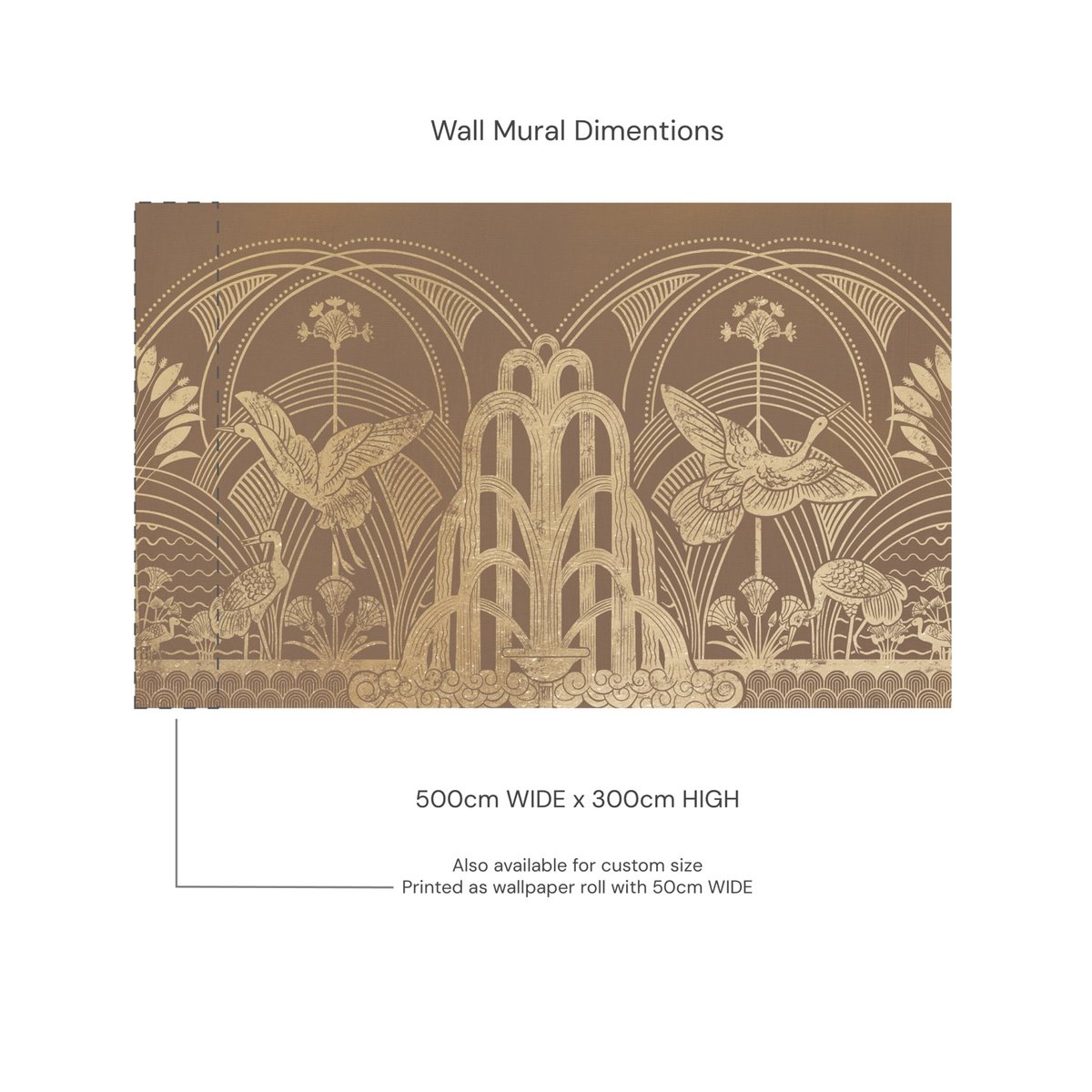 Honpo | Garden of the Crane, Gold | HO-0053 Honpo | Garden of the Crane, Gold | HO-0053