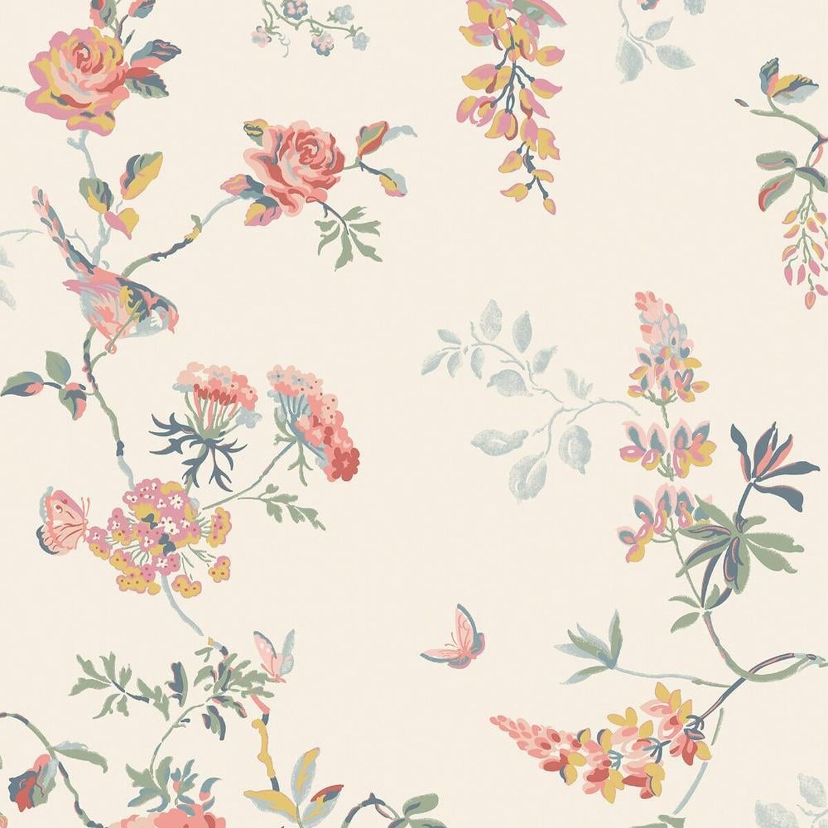 Graham & Brown | Bids & Roses Wallpaper Graham & Brown | Bids & Roses Wallpaper