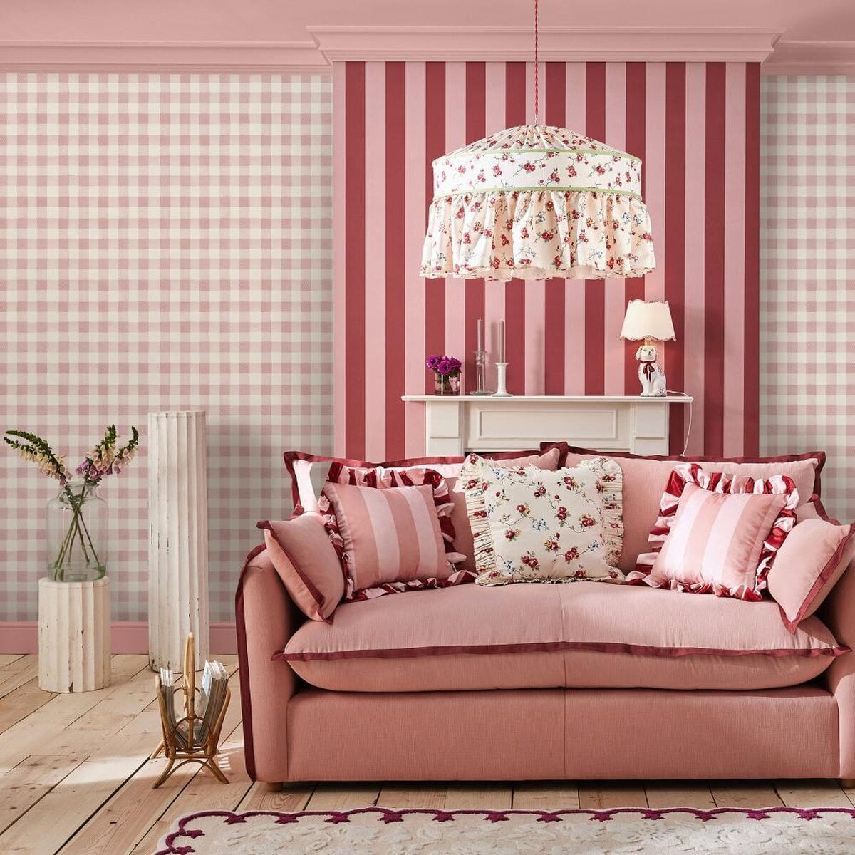 Graham & Brown | Painted Gingham Wallpaper Graham & Brown | Painted Gingham Wallpaper