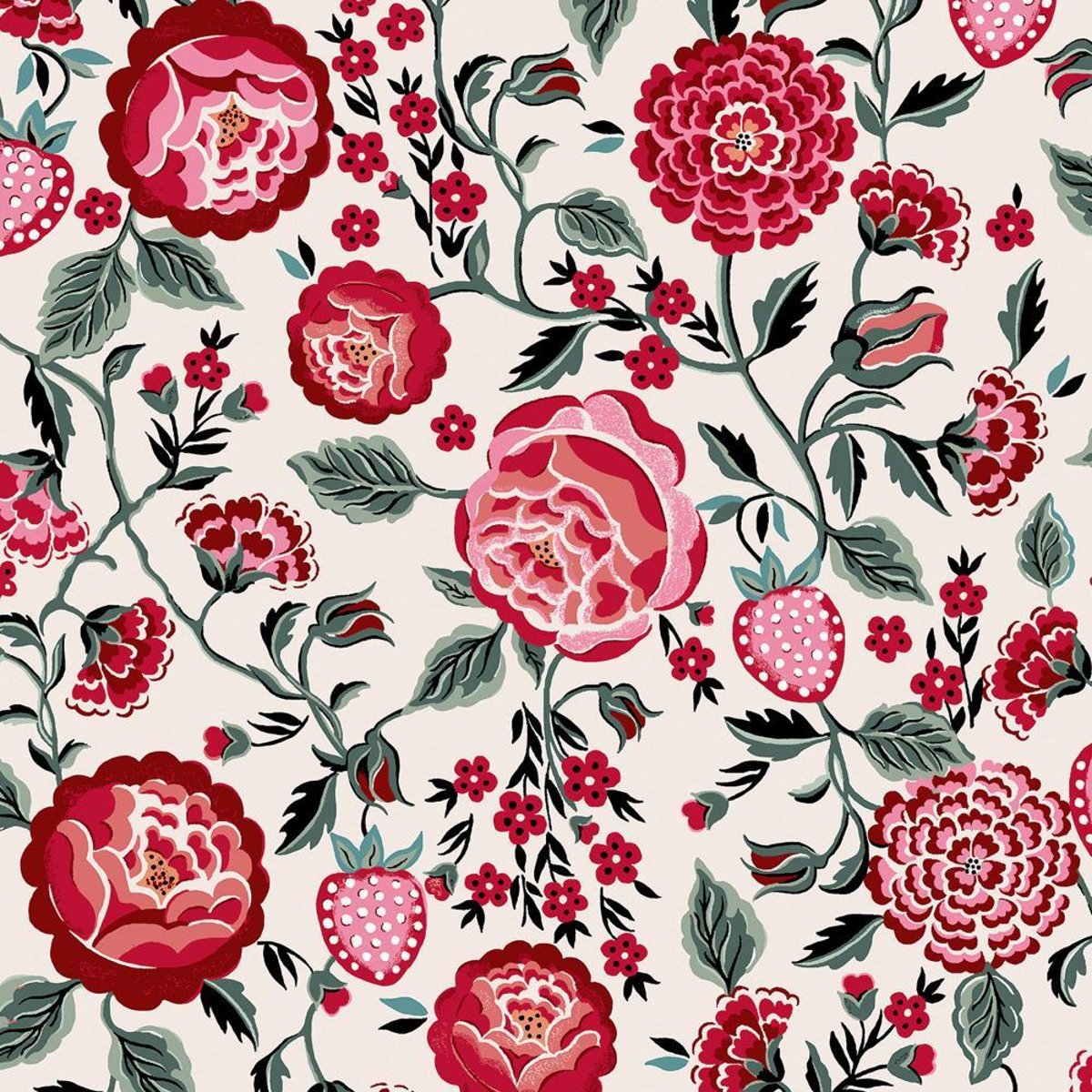 Graham & Brown | Strawberry Garden Wallpaper Graham & Brown | Strawberry Garden Wallpaper