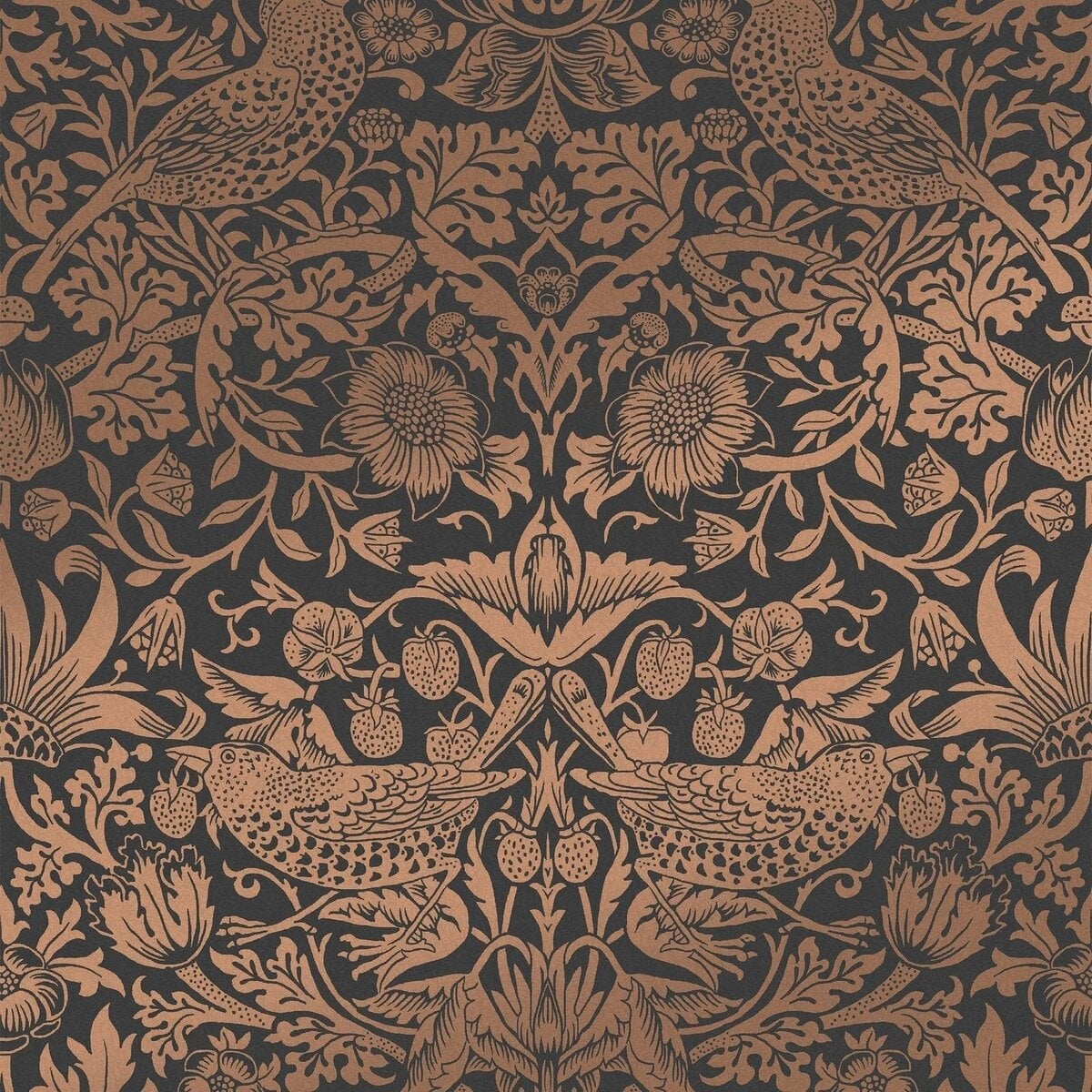 Graham & Brown | Strawberry Thief Fibrous Wallpaper Graham & Brown | Strawberry Thief Fibrous Wallpaper