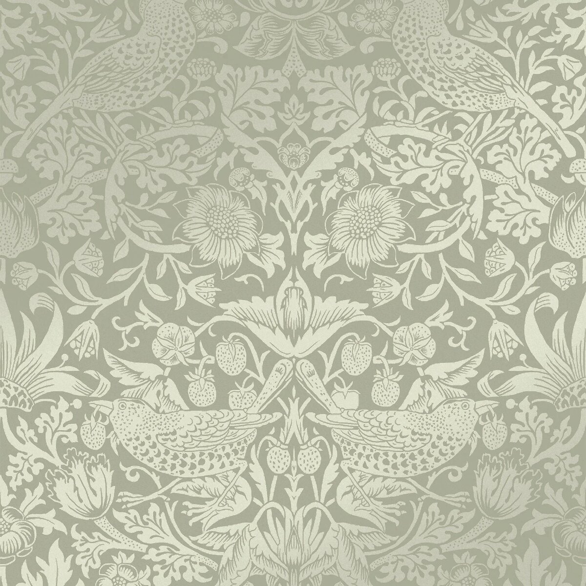 Graham & Brown | Strawberry Thief Fibrous Wallpaper Graham & Brown | Strawberry Thief Fibrous Wallpaper