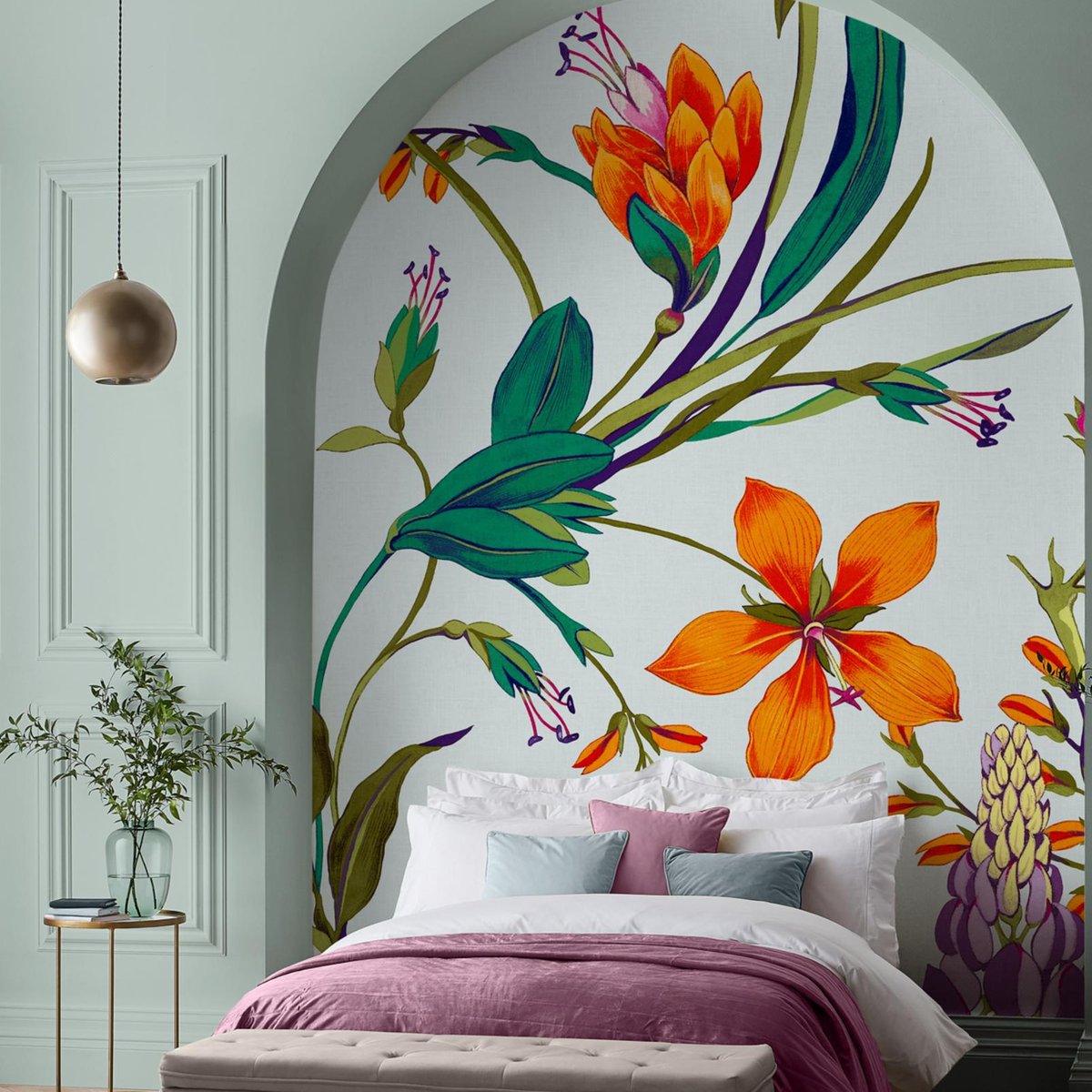 Graham & Brown | Botanists Scroll Bespoke Mural Graham & Brown | Botanists Scroll Bespoke Mural