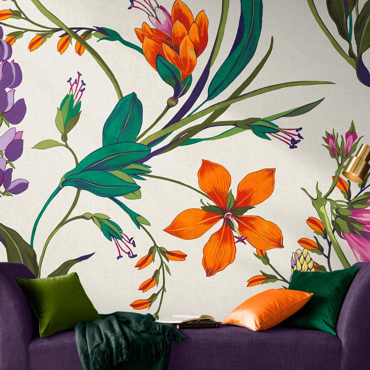 Graham & Brown | Botanists Scroll Bespoke Mural Graham & Brown | Botanists Scroll Bespoke Mural