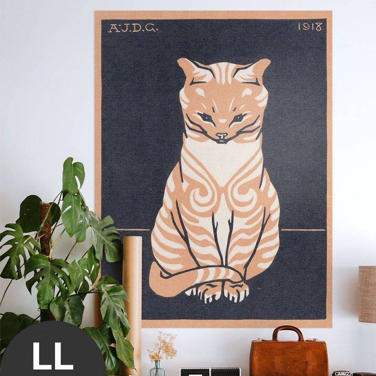 Hattan Art Poster Zittende kat / HP-00099 Hattan Art Poster Zittende kat / HP-00099