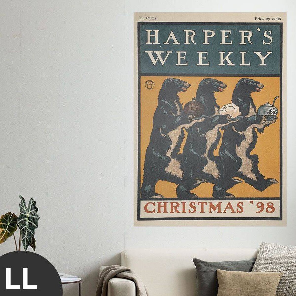 Hattan Art Poster Harper's weekly, Christmas '98 / HP-00106 Hattan Art Poster Harper's weekly, Christmas '98 / HP-00106