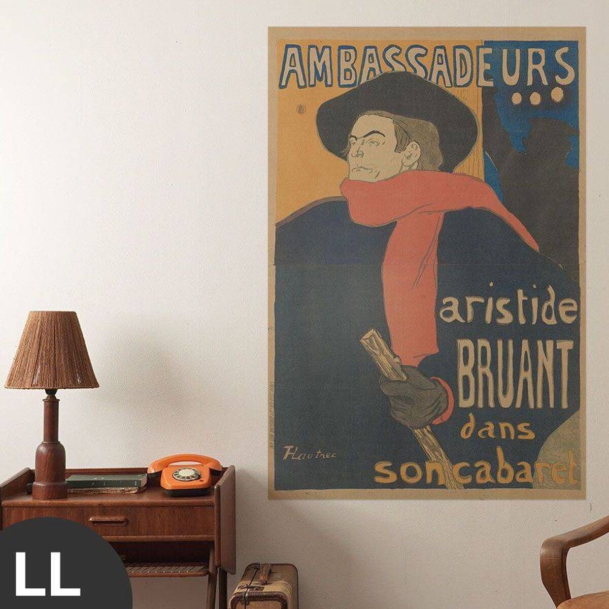 Hattan Art Poster Lautrec Ambassadeurs: Aristide Bruant / HP-00144 Hattan Art Poster Lautrec Ambassadeurs: Aristide Bruant / HP-00144