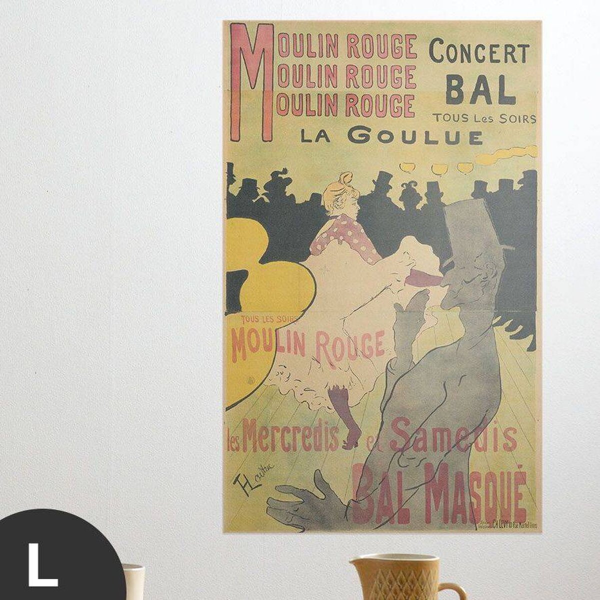 Hattan Art Poster Moulin Rouge, La Goulue / HP-00145 Hattan Art Poster Moulin Rouge, La Goulue / HP-00145