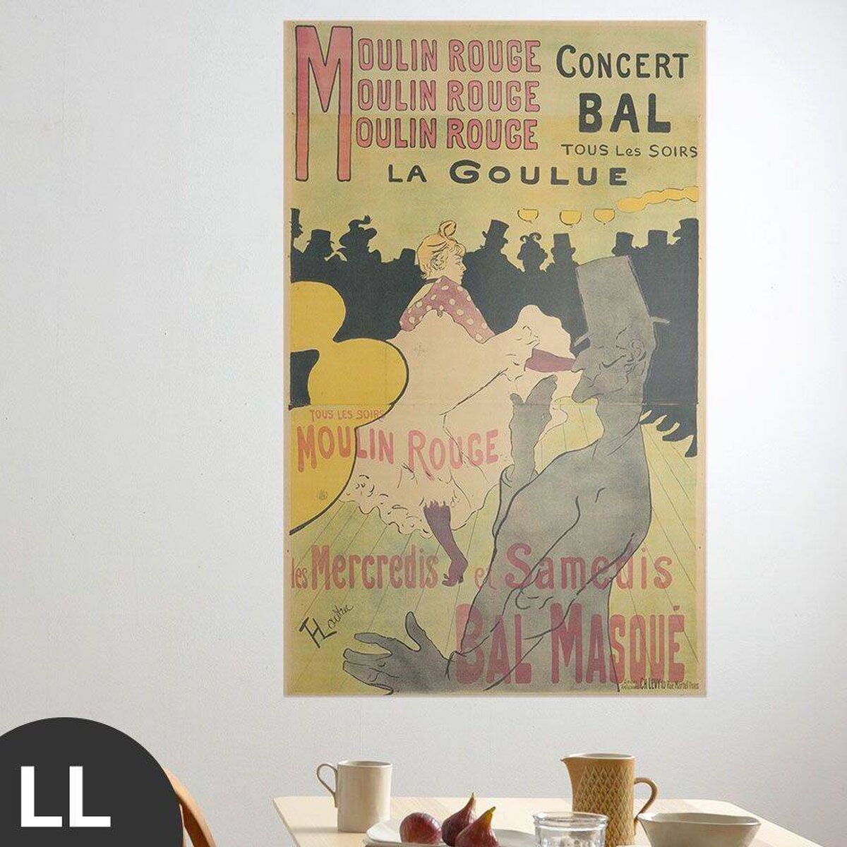 Hattan Art Poster Moulin Rouge, La Goulue / HP-00145 Hattan Art Poster Moulin Rouge, La Goulue / HP-00145