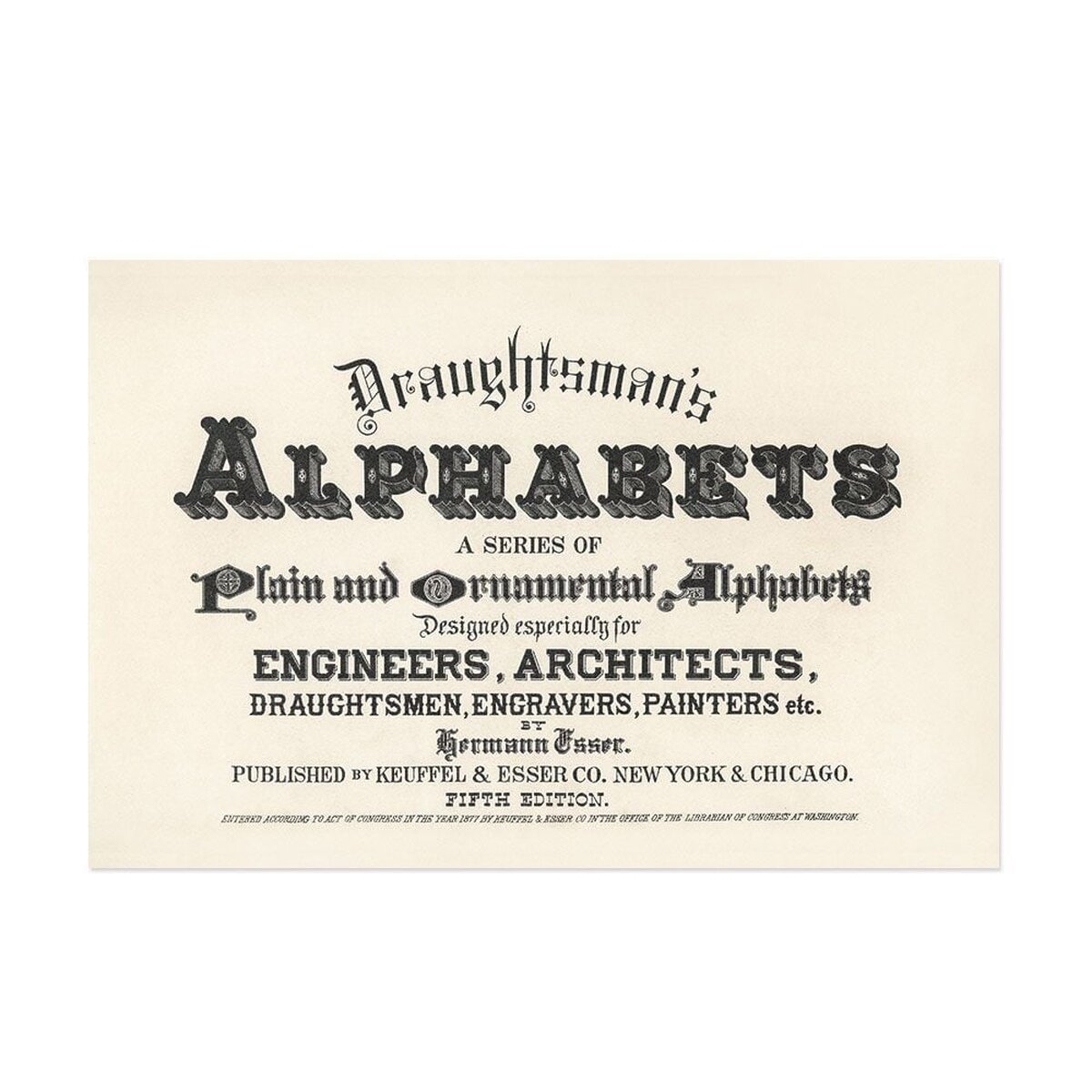 Hattan Art Poster Different Types of Fonts / HP-00006 Hattan Art Poster Different Types of Fonts / HP-00006