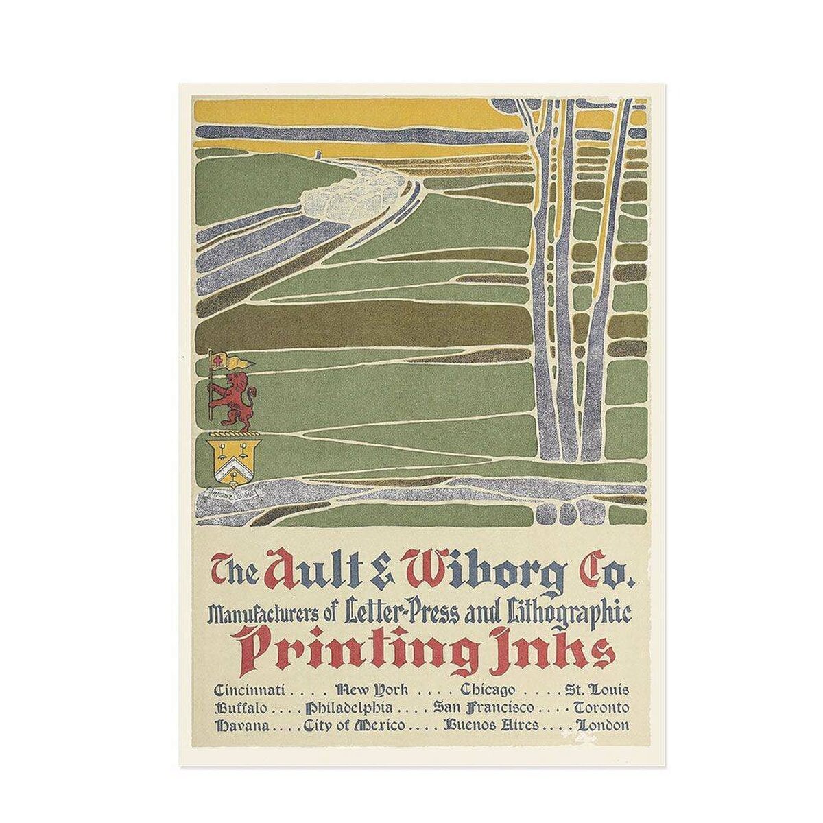 Hattan Art Poster Ault and Wiborg, Ad. 077 / HP-00061 Hattan Art Poster Ault and Wiborg, Ad. 077 / HP-00061