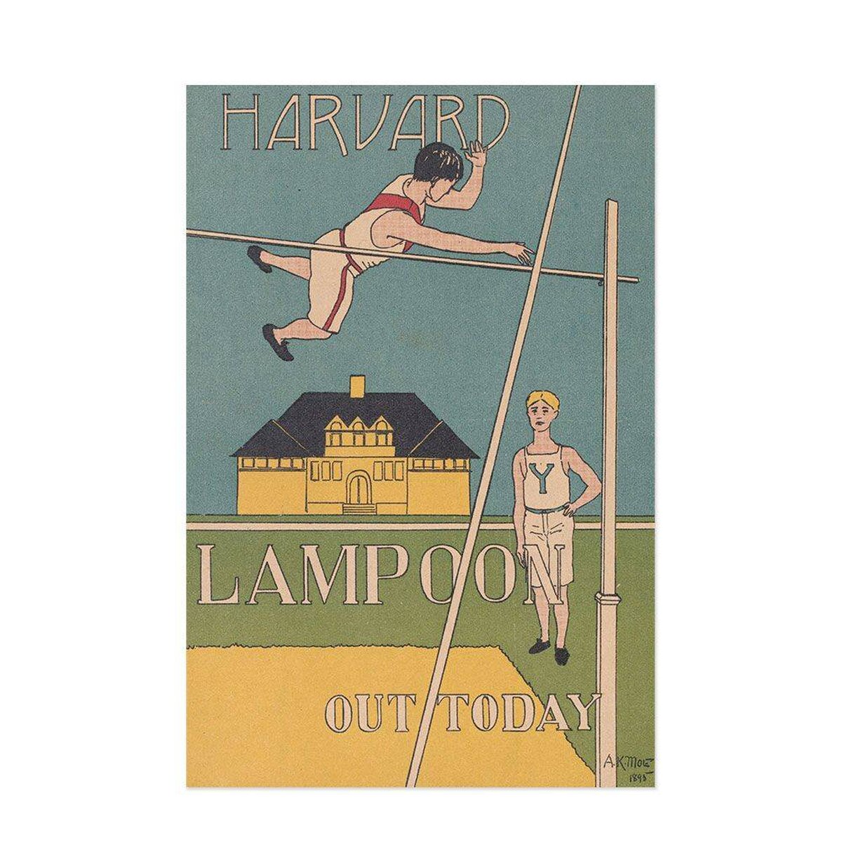 Hattan Art Poster Harvard Lampoon, Out Today / HP-00103 Hattan Art Poster Harvard Lampoon, Out Today / HP-00103