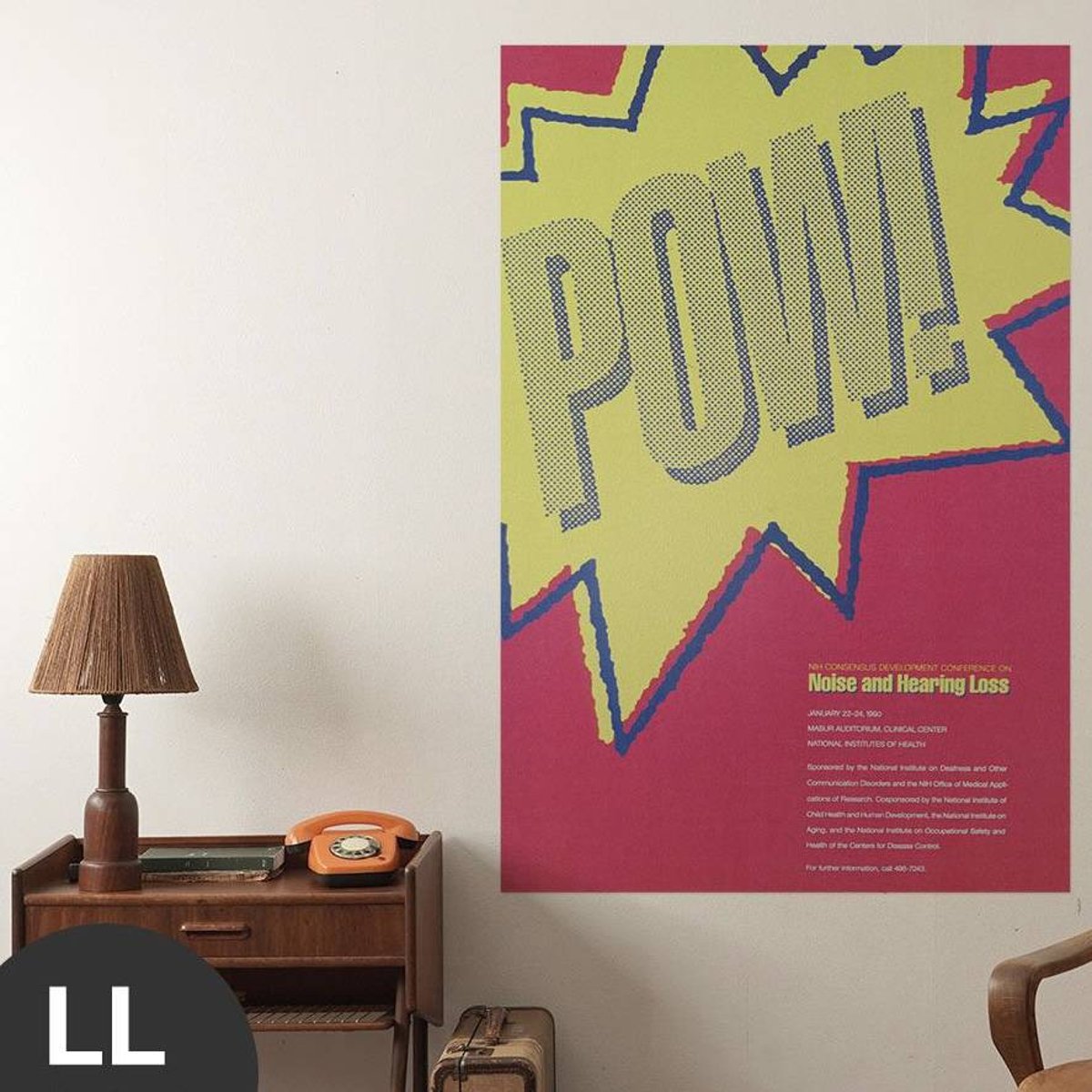 Hattan Art Poster Noise and Hearing Loss / HP-00084 Hattan Art Poster Noise and Hearing Loss / HP-00084