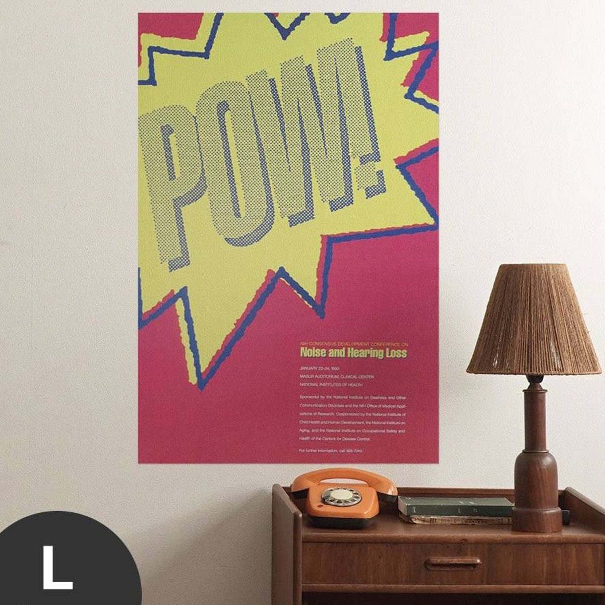 Hattan Art Poster Noise and Hearing Loss / HP-00084 Hattan Art Poster Noise and Hearing Loss / HP-00084