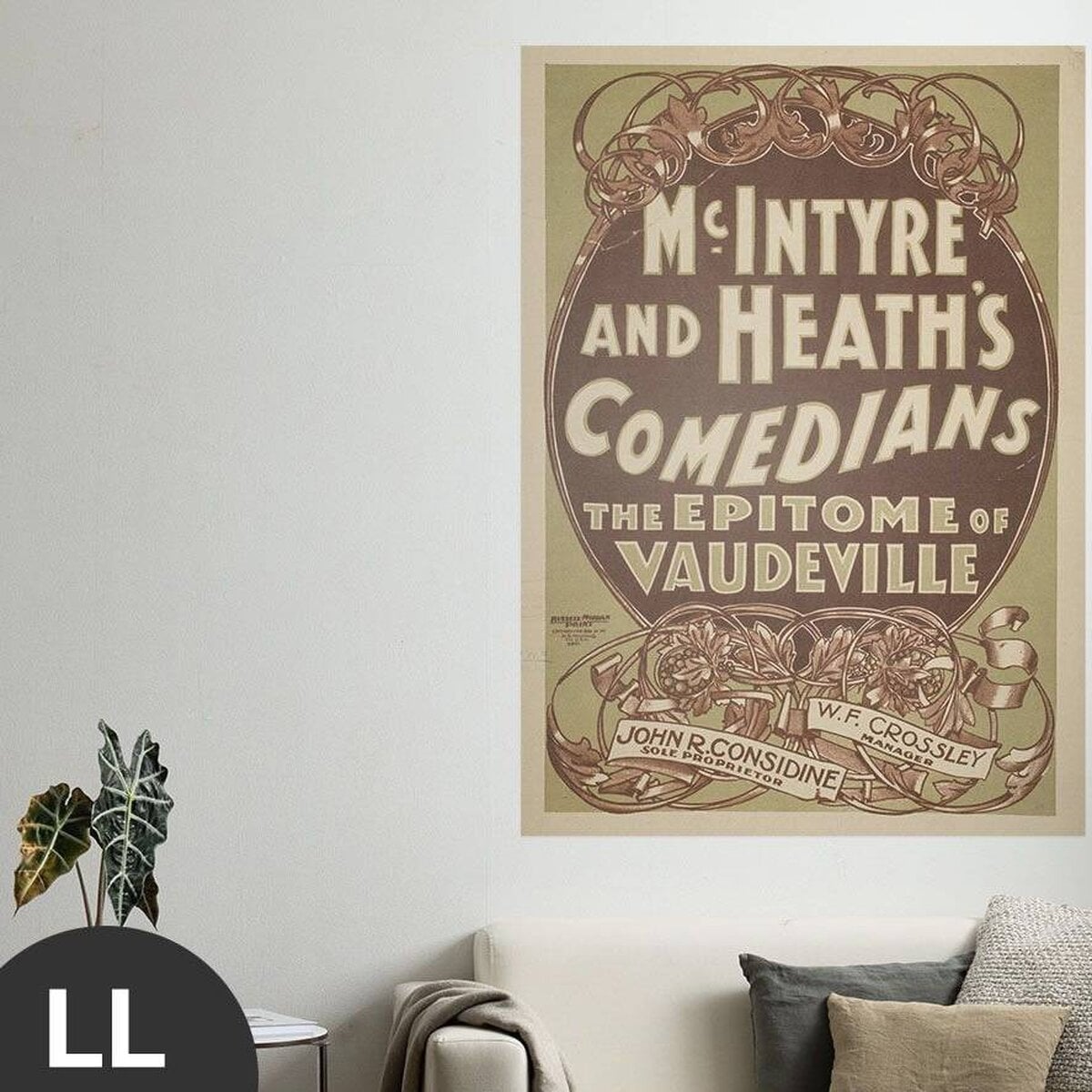 Hattan Art Poster Comedians The Epitome of Vaudeville / HP-00118 Hattan Art Poster Comedians The Epitome of Vaudeville / HP-00118