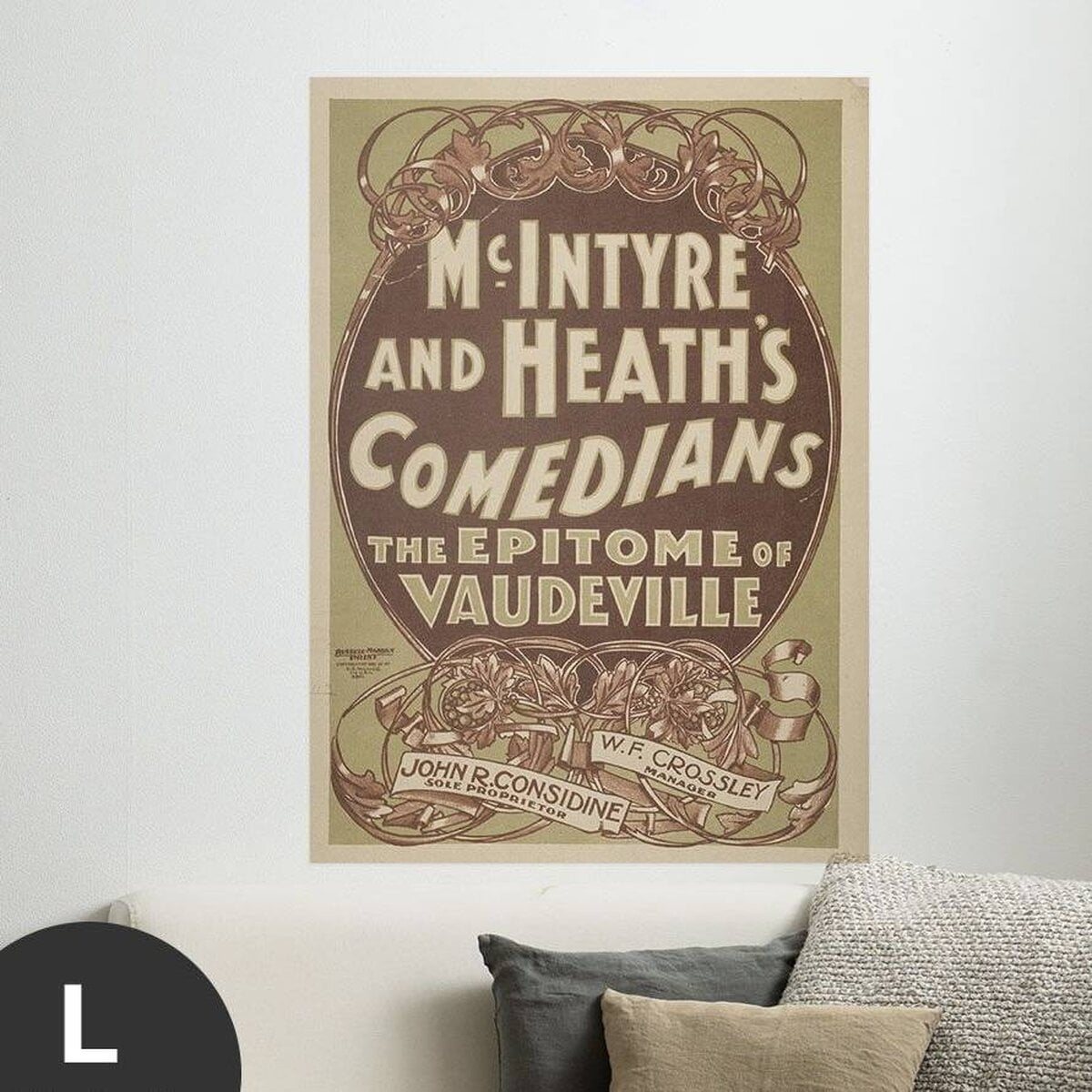 Hattan Art Poster Comedians The Epitome of Vaudeville / HP-00118 Hattan Art Poster Comedians The Epitome of Vaudeville / HP-00118