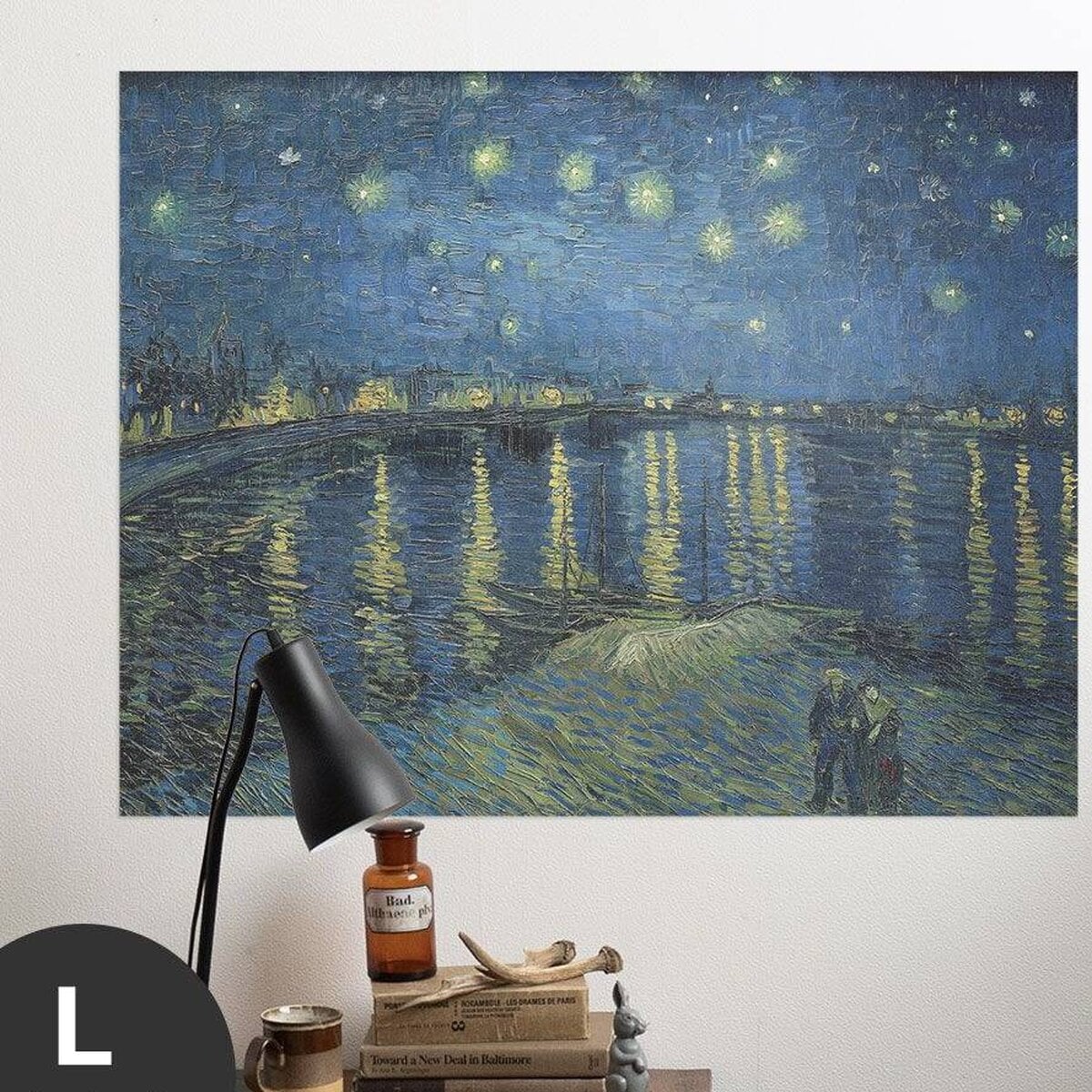Hattan Art Poster Van Gogh Starry Night Over the Rhone / HP-00180 Hattan Art Poster Van Gogh Starry Night Over the Rhone / HP-00180