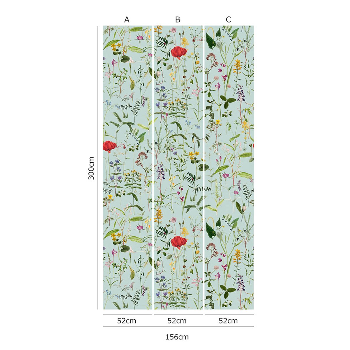 MINDTHEGAP | Aquafleur Aquamarine | WP20174 MINDTHEGAP | Aquafleur Aquamarine | WP20174