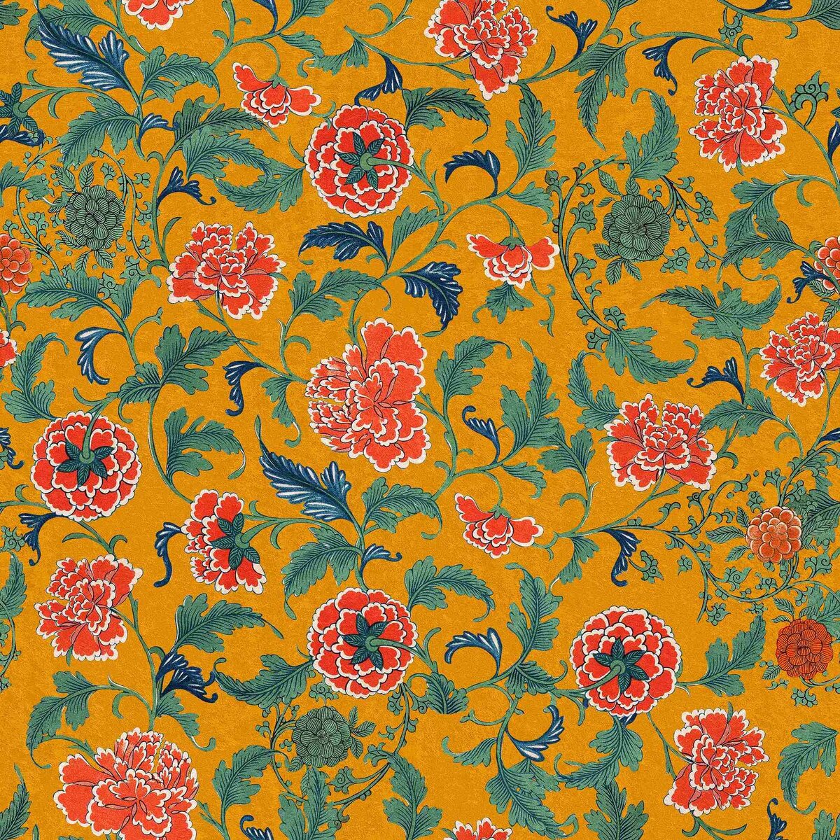 MINDTHEGAP | CHINESE ORNAMENT Ochre | WP20580 MINDTHEGAP | CHINESE ORNAMENT Ochre | WP20580