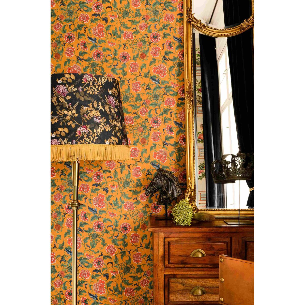 MINDTHEGAP | CHINESE ORNAMENT Ochre | WP20580 MINDTHEGAP | CHINESE ORNAMENT Ochre | WP20580