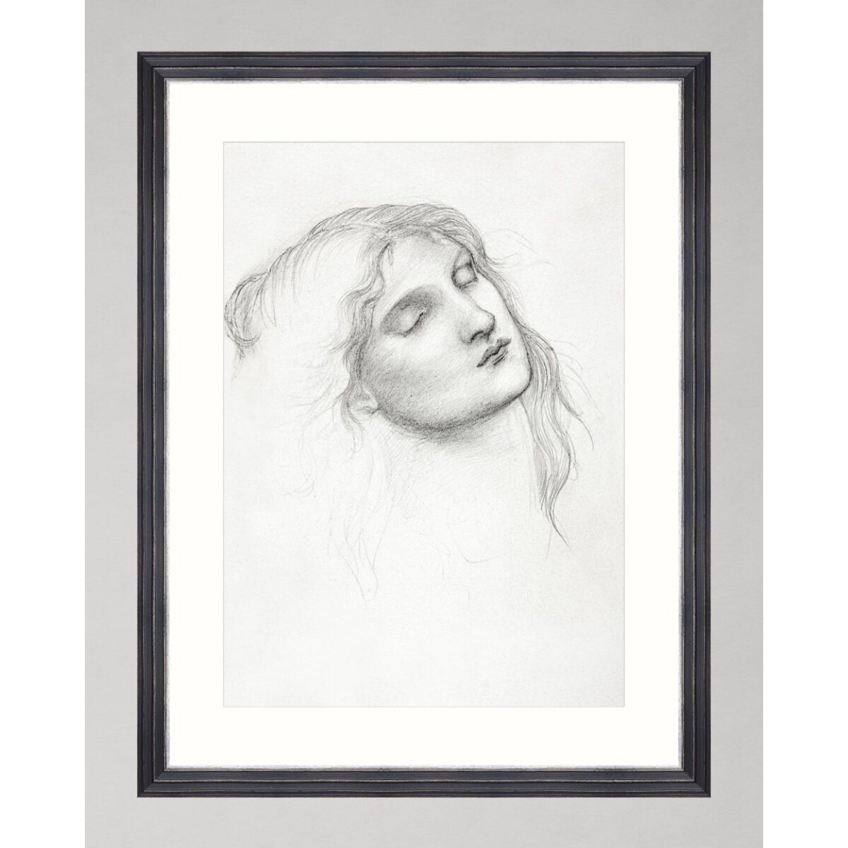 MINDTHEGAP | WOODSTOCK '69 | Framed Art | Head of a Woman by Sir Edward Burne-Jones MINDTHEGAP | WOODSTOCK '69 | Framed Art | Head of a Woman by Sir Edward Burne-Jones