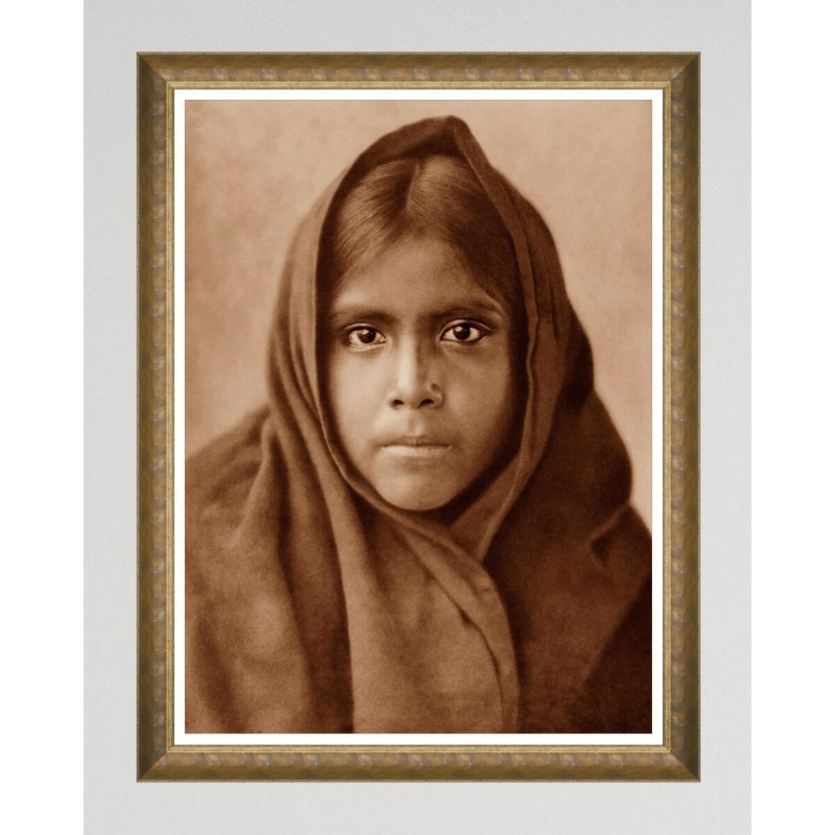 MINDTHEGAP | WOODSTOCK '69 | Framed Art | Qahatika Girl by Edward Curtis MINDTHEGAP | WOODSTOCK '69 | Framed Art | Qahatika Girl by Edward Curtis