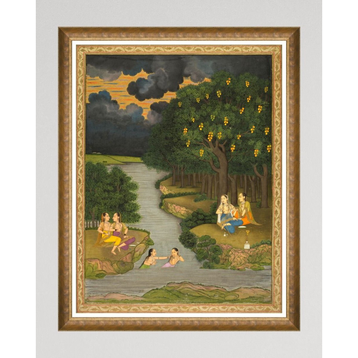 MINDTHEGAP | WOODSTOCK '69 | Framed Art | Women enjoying the river MINDTHEGAP | WOODSTOCK '69 | Framed Art | Women enjoying the river