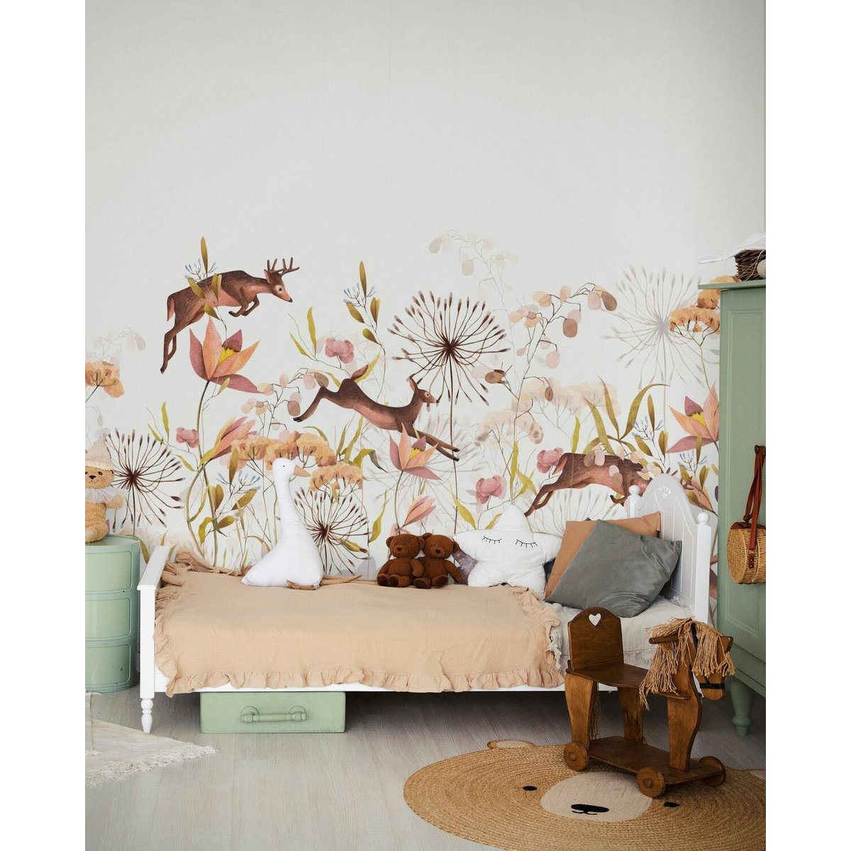 Oliver Robins | Jumping Deer Among the Plants Oliver Robins | Jumping Deer Among the Plants