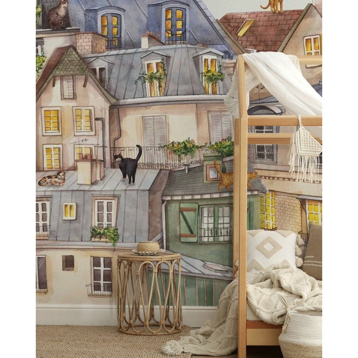 Oliver Robins | Parisian Cats on the Roofs Oliver Robins | Parisian Cats on the Roofs