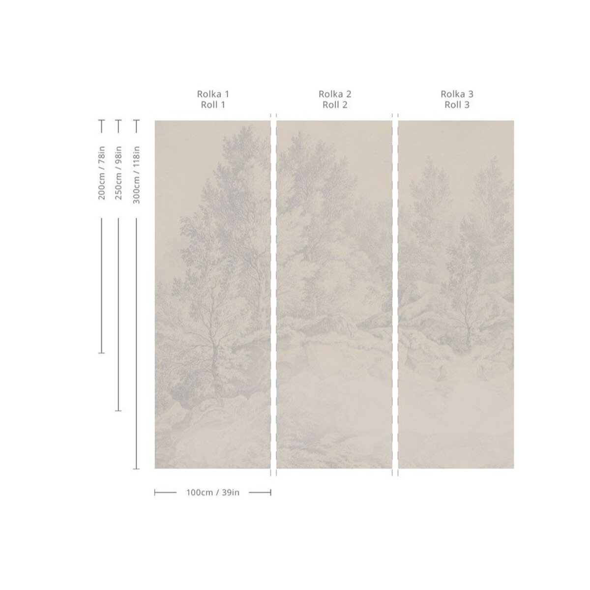 Wallcolors | Whispering Trees blue Wallcolors | Whispering Trees blue