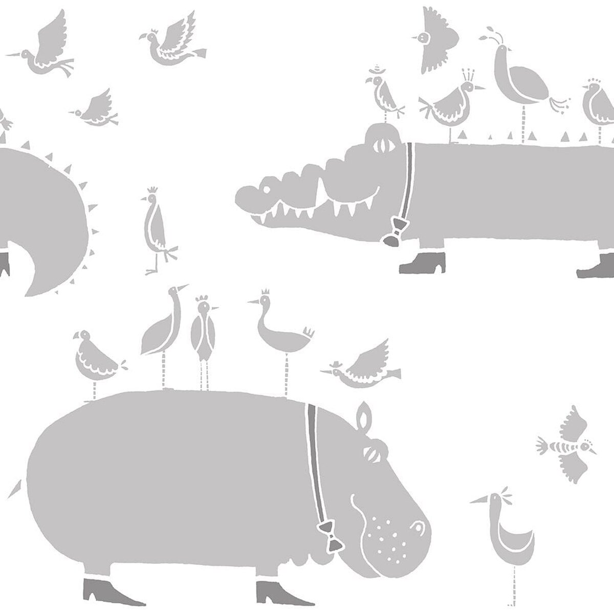 Walltz | Crocodile and Hippopotamus | NWZ-WKWH Walltz | Crocodile and Hippopotamus | NWZ-WKWH