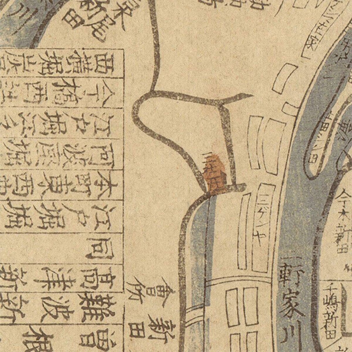 FLAX WALLPAPER | Old Map | Osaka FLAX WALLPAPER | Old Map | Osaka