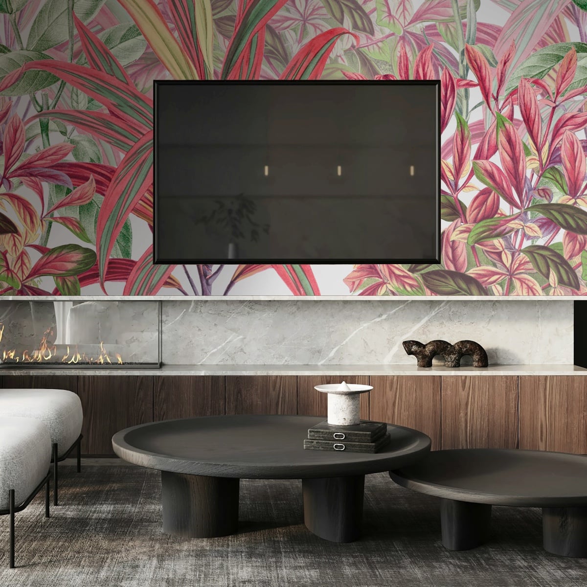 Honpo | Botanical in Red | HO-0038 Honpo | Botanical in Red | HO-0038