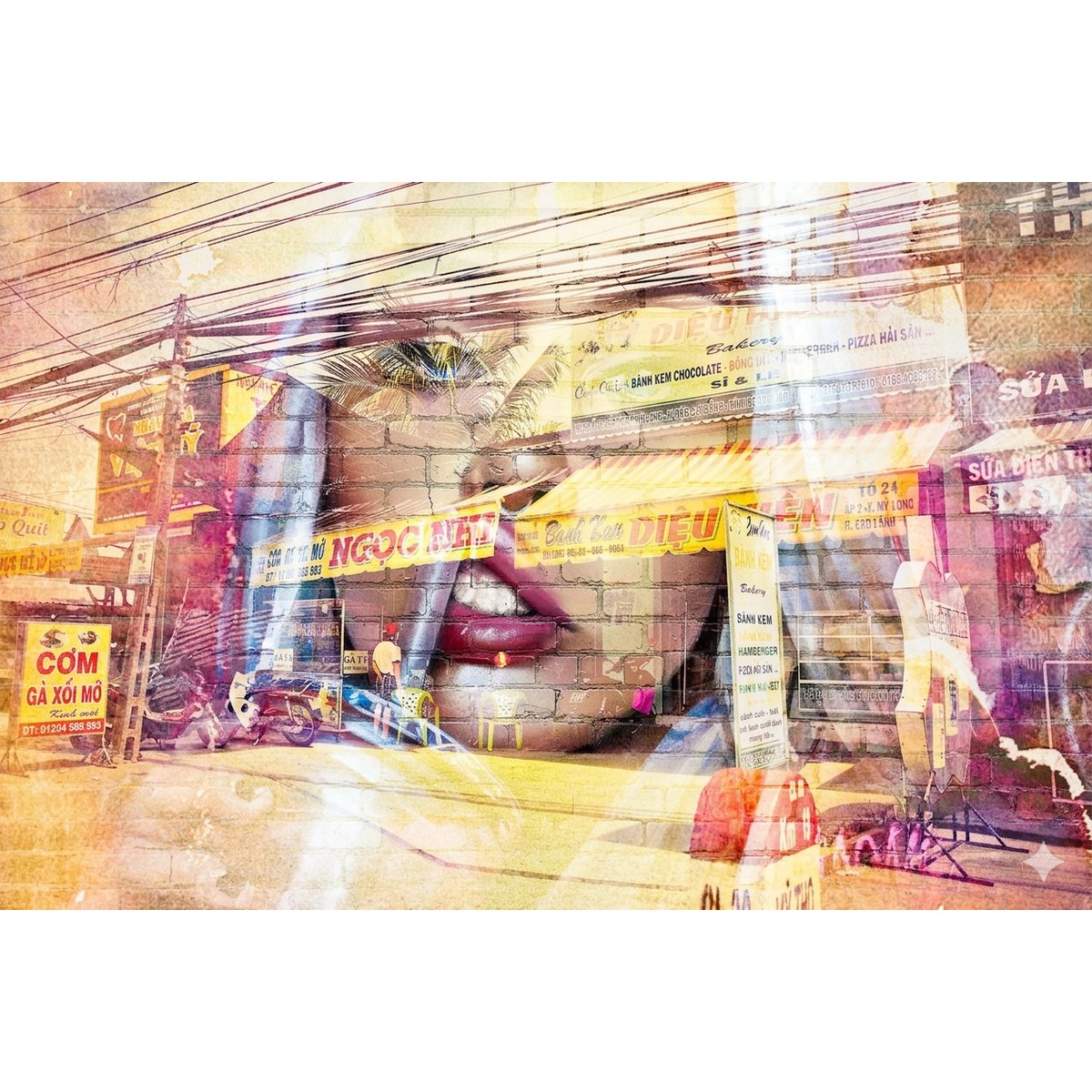 Honpo Collaboration | Woman Close Up Mural Painting Honpo Collaboration | Woman Close Up Mural Painting